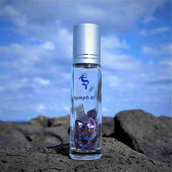 Amethyst Crystal Roller Bottle – Create Your Own Scent to Charge Your Ki - Nymph Ki