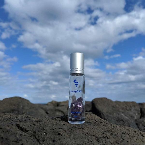 Amethyst Crystal Roller Bottle – Create Your Own Scent to Charge Your Ki - Nymph Ki