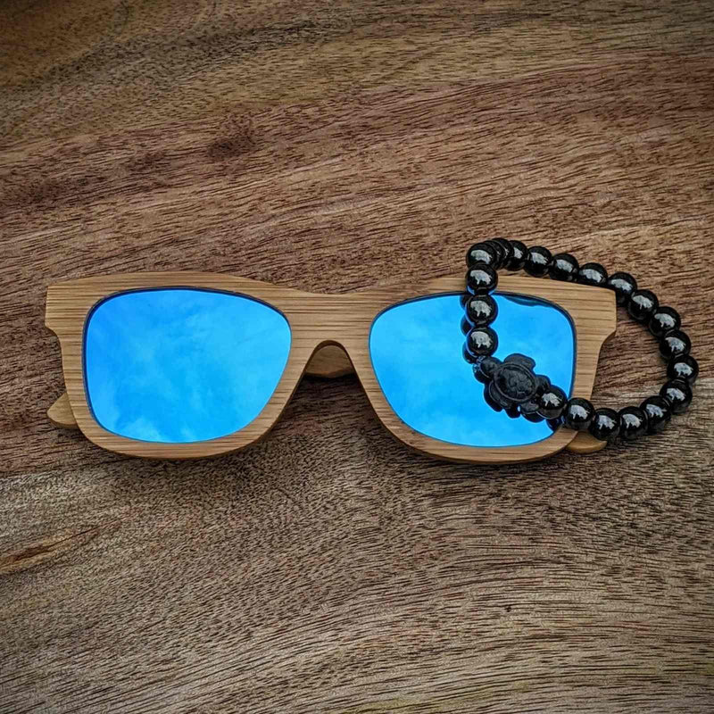 Bamboo Sunglasses & Turtle Bracelet Gift Set – Polarized Eco Style - Nymph Ki