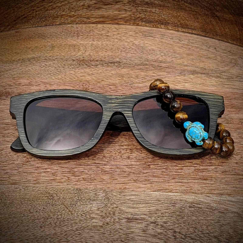 Bamboo Sunglasses & Turtle Bracelet Gift Set – Polarized Eco Style - Nymph Ki