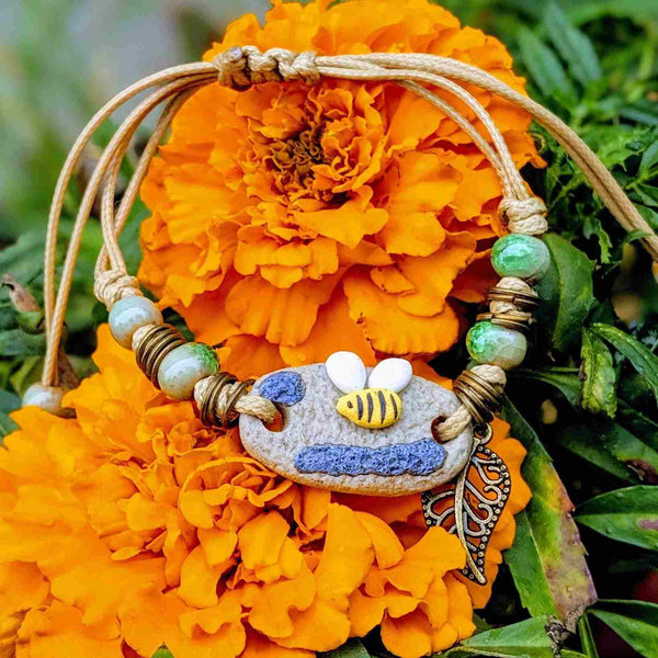 Bee Adorable – Adjustable Bracelet for Pollinator Lovers - Nymph Ki