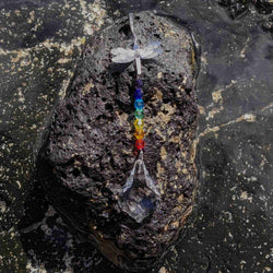 Dragonfly Chakra Sun Catcher – Dew Drop Crystal Decor - Nymph Ki