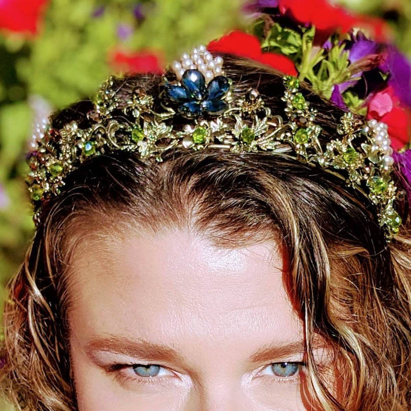 Forest Nymph Crown – Woodland - Inspired Halo for Rituals, Weddings & Goddess Play - Nymph Ki