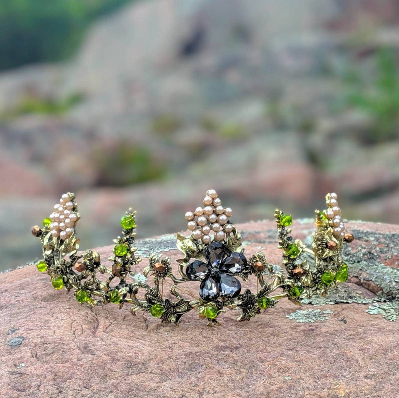 Forest Nymph Crown – Woodland - Inspired Halo for Rituals, Weddings & Goddess Play - Nymph Ki