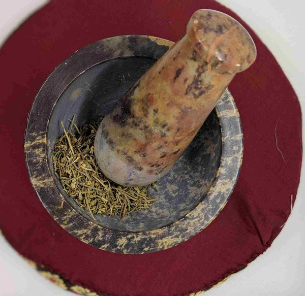 Gemstone Mortar and Pestle – Ritual & Kitchen Tool for Intentional Living - Nymph Ki