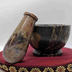 Gemstone Mortar and Pestle – Ritual & Kitchen Tool for Intentional Living - Nymph Ki