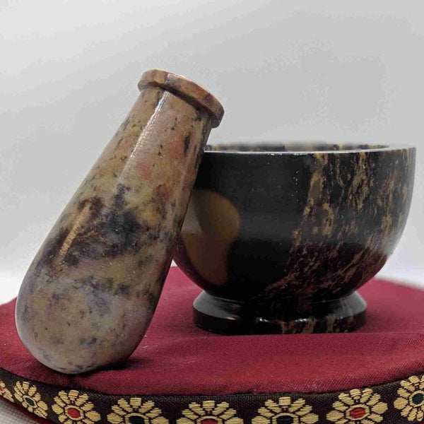 Gemstone Mortar and Pestle – Ritual & Kitchen Tool for Intentional Living - Nymph Ki