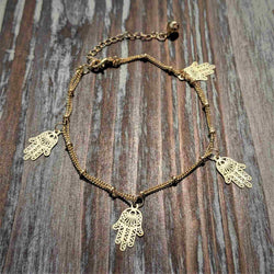 Hamsa Hand Bracelet – Symbol of Luck, Protection & Joy - Nymph Ki