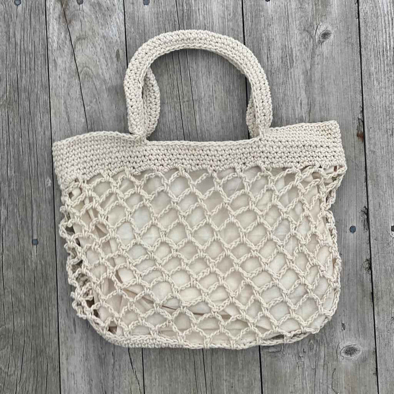 Macrame Purse – Everyday Boho Tote with Zipper Closure - Nymph Ki