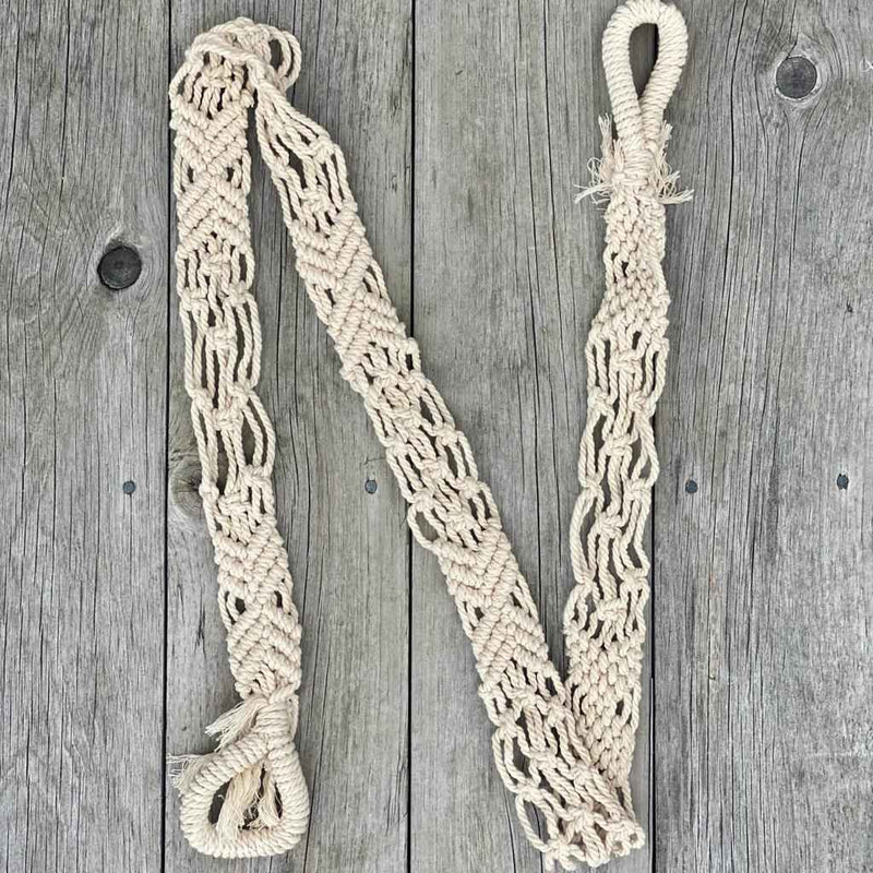 Macrame Yoga Strap – Handwoven Rope for Stretching, Travel & Boho Flow - Nymph Ki