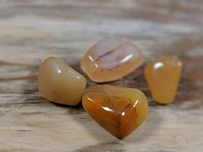 Mixed Chakra Stone Set – 7 Polished Crystals + 1 Bonus Stone in Cotton Bag - Nymph Ki