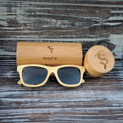 Polarized Light Bamboo Sunglasses – Natural Wood Finish for Bright Days & Clear Vision - Nymph Ki