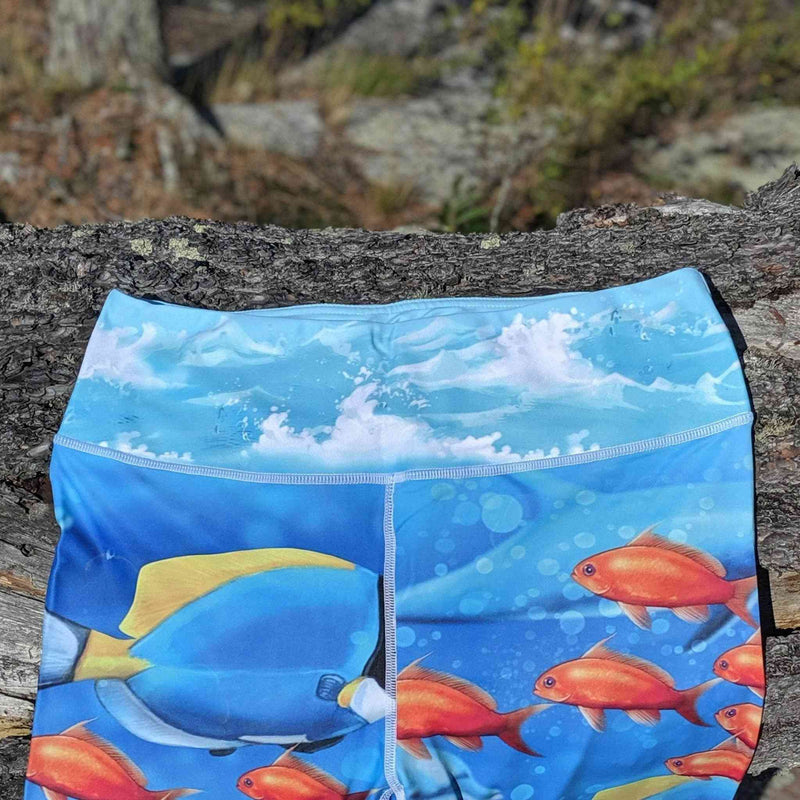 Tropical Sea Leggings – Vibrant Ocean Life Print for Movement, Joy & Bold Energy - Nymph Ki