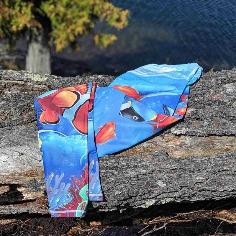 Tropical Sea Leggings – Vibrant Ocean Life Print for Movement, Joy & Bold Energy - Nymph Ki