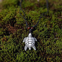 White Turtle Necklace – Symbol of Protection, Patience & Sea Wisdom - Nymph Ki
