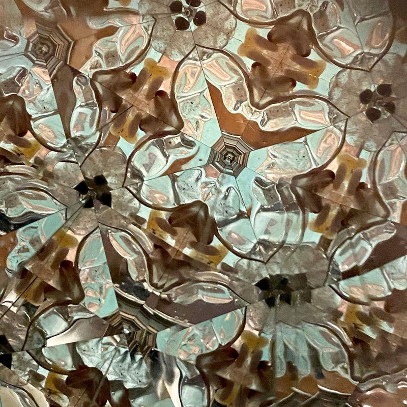 Kaleidoscope View – Multidimensional crystal pattern in earthy gemstone tones. - Nymph Ki