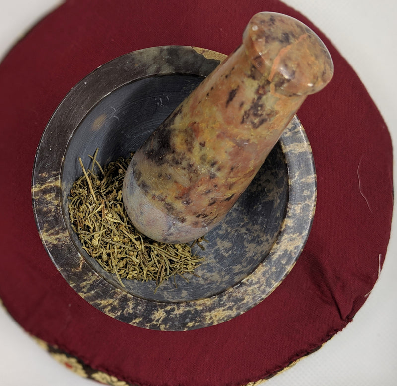 Gemstone Mortar and Pestle – Ritual & Kitchen Tool for Intentional Living - Nymph Ki