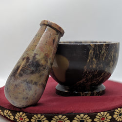 Gemstone Mortar and Pestle – Ritual & Kitchen Tool for Intentional Living - Nymph Ki