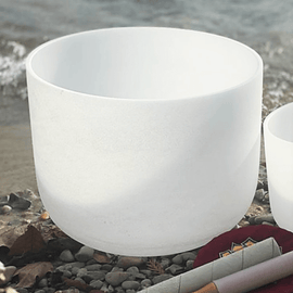 Quartz Crystal Singing Bowl – 10 Inch | Solar Plexus Sound Healing Tool