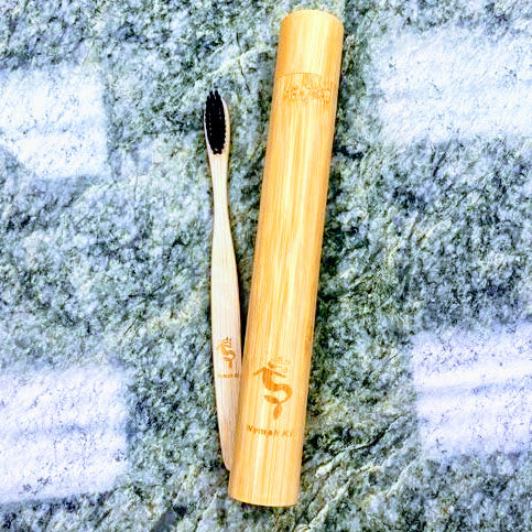 Natural Bamboo Eco Friendly Toothbrush in Case